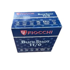Fiocchi 12 gauge 2 3/4'' 00 Buckshot (250 Rounds) Case