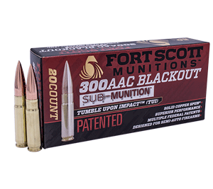 Fort Scott 300 Blackout 190 grain SUBSONIC TUI (20 rounds)