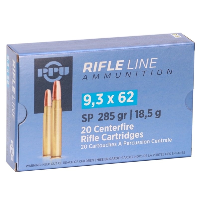 Prvi-Partizan 9.3x62mm Mauser 285 grain Soft Point SP (20 rd box)