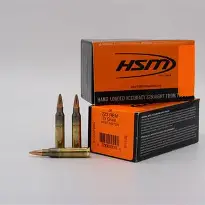 HSM .223 REM 75 grain HPBT Match Factory Blemished (50 rd box)