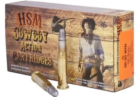 HSM .30-30 Win. 165 grain RNFP Round Nose Flat Point FACTORY BLEMISHED (20 rd box)
