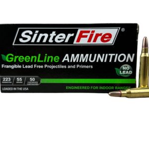 Sinterfire Greenline .223 REM 55 grain FRANGIBLE WITH LEAD FREE PRIMER LOOSE IN A 1000 rd case FREE SHIPPING (1000 rd case)