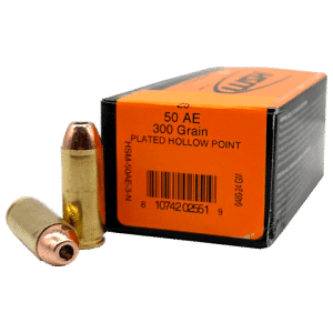 HSM 50 AE 300 grain Plated Hollow Point FACTORY BLEMISHED (25 rd box)