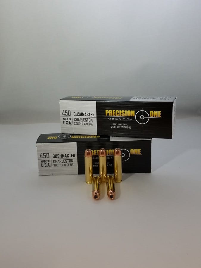Precision One .450 Bushmaster 240 grain XTP Hollow Point (20 rd box)