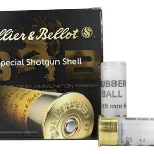 Sellier and Bellot 12 gauge 2 3/4'' 11/16 oz. 1 Spherical Rubber Ball (25 rd box)