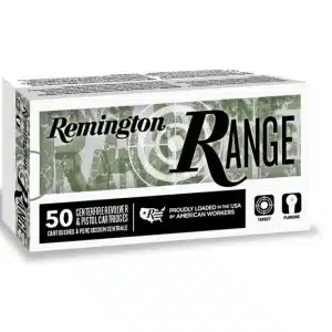 Remington Range .380 auto 95 grain FMJ Full Metal Jacket 945 FPS (50 rd box)