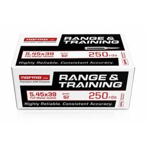 Norma Range and Training 5.45x39 62 grain FMJ Full Metal Jacket (250 rd box)